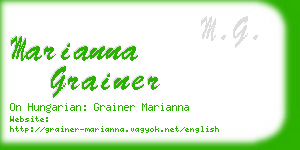 marianna grainer business card
